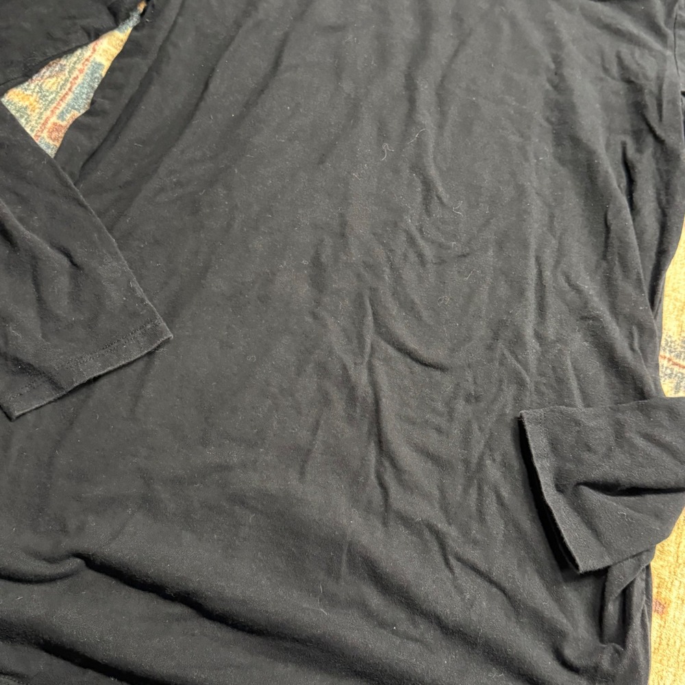 BumpStart Black Long Sleeve‎ Maternity T-Shirt Top Womens Large L - Picture 2 of 3